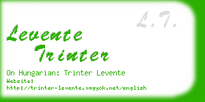 levente trinter business card